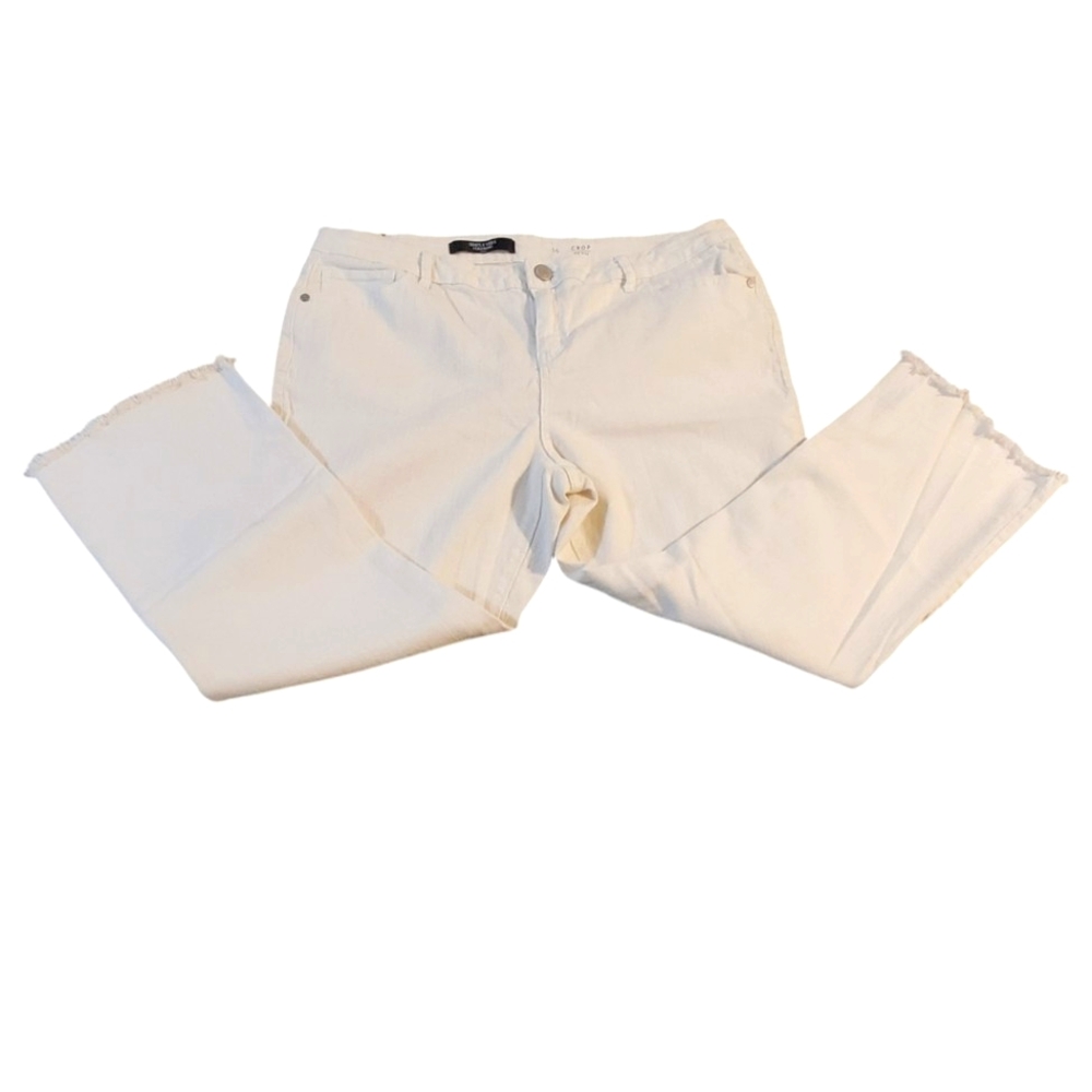 Simply Vera Vera Wang Crop Mid Rise Denim, Size 16W
